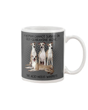 Load image into Gallery viewer, A Woman Cannot Survive On Self-Quarantine Alone She Also Needs Whippet Mug