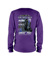 Load image into Gallery viewer, April Grumpy Old Man Will Shoot You Trending For Birthday Gift Unisex Long Sleeve