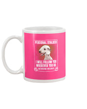 Load image into Gallery viewer, Bedlington Terrier Personal Stalker St. Patrick's Day Printed Mug Mug