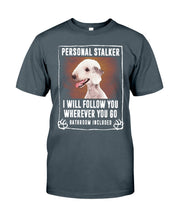 Load image into Gallery viewer, Bedlington Terrier Personal Stalker St. Patrick's Day Printed Mug Guys Tee
