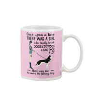 Load image into Gallery viewer, A Girl Really Loved Dogs And Tattoos Unique Custom Design Mug