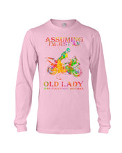 Load image into Gallery viewer, Assuming I'm Just An Old Lady Loves Motorbike For Sport Lovers Unisex Long Sleeve