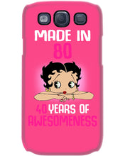 Load image into Gallery viewer, Black Phone Case Made In 80 40 Years In Awesomeness For Friends Phone case