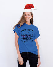 Load image into Gallery viewer, Born To Be A Stay At Home Mamasaurus Forced To Go To Work Guys Tee