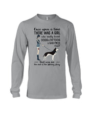 Load image into Gallery viewer, A Girl Really Loved Dogs And Tattoos Unique Custom Design Unisex Long Sleeve