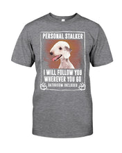 Load image into Gallery viewer, Bedlington Terrier Personal Stalker St. Patrick's Day Printed Mug Guys Tee