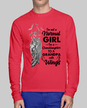 Load image into Gallery viewer, A Granddaughter To A Grandpa With Wings Handheld Gift For Granddaughter Unisex Long Sleeve