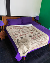 Load image into Gallery viewer, Always In My Heart Hand In Hand Custom Name Gift For Husband Fleece Blanket
