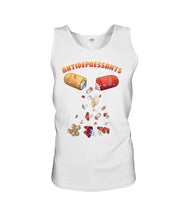 Load image into Gallery viewer, Antifepresants Mushrooms  Unique Custom Design For Cute Girls Unisex Tank Top
