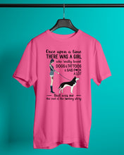 Load image into Gallery viewer, A Girl Really Loved Dogs And Tattoos  Unique Custom Design Guys Tee
