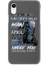 Load image into Gallery viewer, April Grumpy Old Man Will Shoot You Trending For Birthday Gift Phone case
