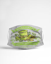 Load image into Gallery viewer, Born Lucky On Shamrock Happy St. Patrick's Day Printed Mug Cloth Face Mask
