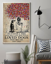 Load image into Gallery viewer, Beneath Colorful Tree There Was A Girl Who Really Loved Rhodesian Dogs Vertical Poster
