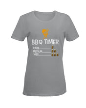 Load image into Gallery viewer, Bbq Timer Rare Medium Well Funny Gift For Friends Ladies Tee
