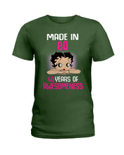 Load image into Gallery viewer, Black Phone Case Made In 80 40 Years In Awesomeness For Friends Ladies Tee
