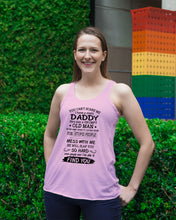Load image into Gallery viewer, You Can&#39;t Scare Me I Have A Crazy Daddy Ladies Flowy Tank

