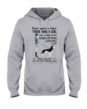 Load image into Gallery viewer, A Girl Really Loved Dogs And Tattoos  Unique Custom Design Hoodie
