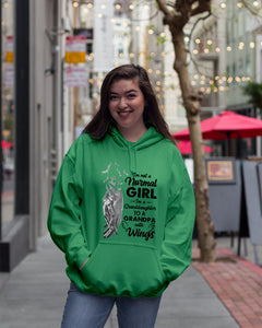 A Granddaughter To A Grandpa With Wings Handheld Gift For Granddaughter Hoodie