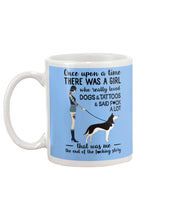 Load image into Gallery viewer, A Girl Really Loved Dogs And Tattoos  Unique Custom Design Mug
