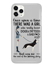 Load image into Gallery viewer, A Girl Really Loved Dogs And Tattoos  Unique Custom Design Phone case
