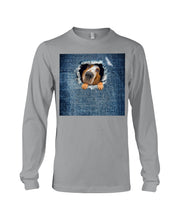 Load image into Gallery viewer, Blue Phone Case With Dog Face Gift For Basset Hound Lovers Unisex Long Sleeve
