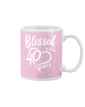 Load image into Gallery viewer, Blessed By God For  40 Years  Special Custom Design Mug

