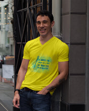 Load image into Gallery viewer, Be Humble For You Are Made Of Earth Custom Design For Ukulele Lovers Guys V-Neck
