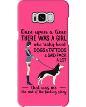 Load image into Gallery viewer, A Girl Really Loved Dogs And Tattoos  Unique Custom Design Phone case
