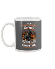 Load image into Gallery viewer, A Grumpy Old Man Was Born In April Will Shoot You For Birthday Gift Mug
