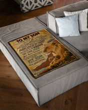Load image into Gallery viewer, Always Carry You In My Heart Wild Lion Mama Gift For Son Fleece Blanket
