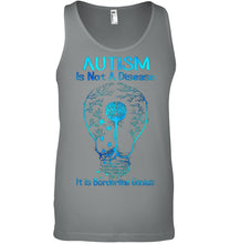 Load image into Gallery viewer, Autism Is Not A Disease It's Borderline Genius Special Custom Design Unisex Tank Top
