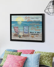 Load image into Gallery viewer, Better Than I Was More Than I Am Beach Framed Matte Canvas

