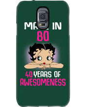 Load image into Gallery viewer, Black Phone Case Made In 80 40 Years In Awesomeness For Friends Phone case
