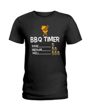 Load image into Gallery viewer, Bbq Timer Rare Medium Well Funny Gift For Friends Ladies Tee
