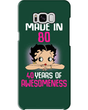 Load image into Gallery viewer, Black Phone Case Made In 80 40 Years In Awesomeness For Friends Phone case
