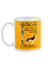 Load image into Gallery viewer, A Girl Really Loved Dogs And Tattoos  Unique Custom Design Mug
