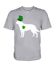 Load image into Gallery viewer, Australian Kelpie Lucky Leprechaun St. Patrick's Day Color Changing Mug Guys V-Neck
