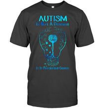 Load image into Gallery viewer, Autism Is Not A Disease It's Borderline Genius Special Custom Design Guys Tee
