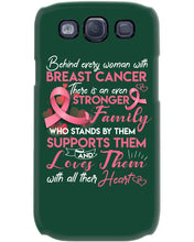 Load image into Gallery viewer, Behind Every Woman With Breast Cancer  Meaningful Gift For Family Phone case
