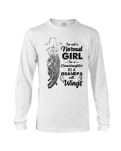 Load image into Gallery viewer, A Granddaughter To A Grandpa With Wings Handheld Gift For Granddaughter Unisex Long Sleeve
