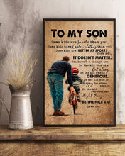 Load image into Gallery viewer, Be The Kid Who Is Dad Gift For Son Vertical Poster
