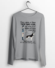 Load image into Gallery viewer, A Girl Really Loved Dogs And Tattoos  Unique Custom Design Unisex Long Sleeve
