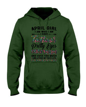 Load image into Gallery viewer, April Girl Has Tattoos Pretty Eyes Thick Thighs For Birthday Gift Hoodie
