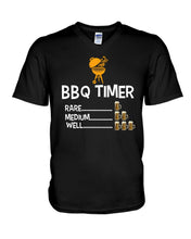 Load image into Gallery viewer, Bbq Timer Rare Medium Well Funny Gift For Friends Guys V-Neck
