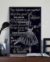 Load image into Gallery viewer, Ballet - Your character lasts forever Vertical Poster
