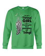 Load image into Gallery viewer, A Granddaughter To A Grandpa With Wings Handheld Gift For Granddaughter Sweatshirt
