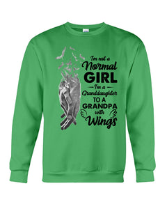 A Granddaughter To A Grandpa With Wings Handheld Gift For Granddaughter Sweatshirt
