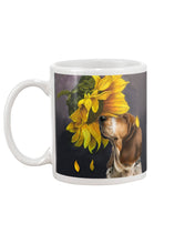 Load image into Gallery viewer, Basset Hound With Sunflower Special Custom Design For Dog Lovers Mug
