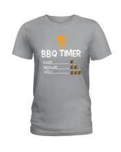 Load image into Gallery viewer, Bbq Timer Rare Medium Well Funny Gift For Friends Ladies Tee
