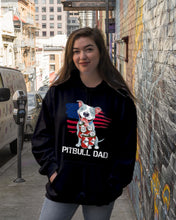Load image into Gallery viewer, Black Phone Case Pitbull Dad Gift For Pitbull Lovers Hoodie
